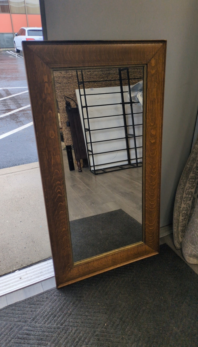 VINTAGE OAK FRAME MIRROR
