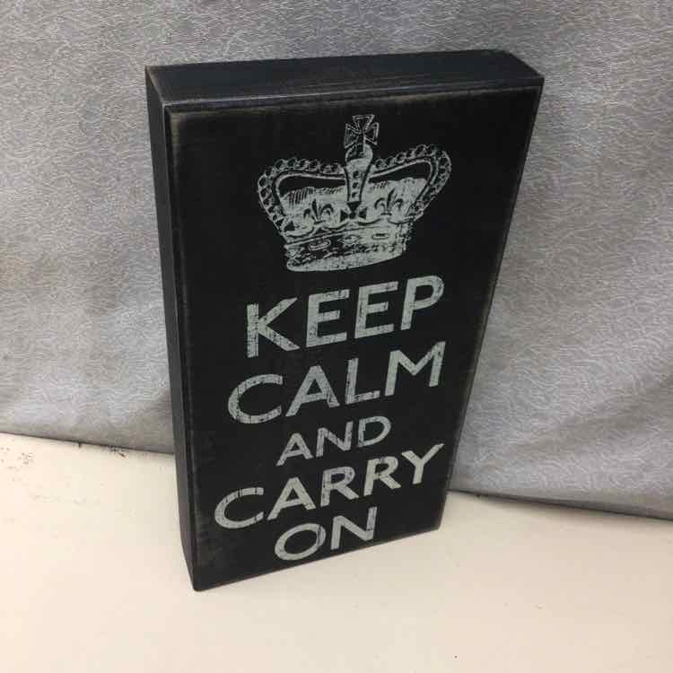 "KEEP CALM" BLACK WHITE