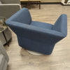 DARK BLUE SWIVEL ARMCHAIR