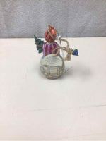 MINI ORNATE CARVED SNOWMAN