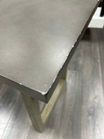 "CROCKETT" DESK W/ACACIA FINISH GREY