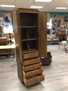 ASIAN INSPIRED CABINET W/DRAWERS & SHELVING