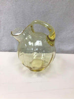 YELLOW DEPRESSION GLASS PITCHER