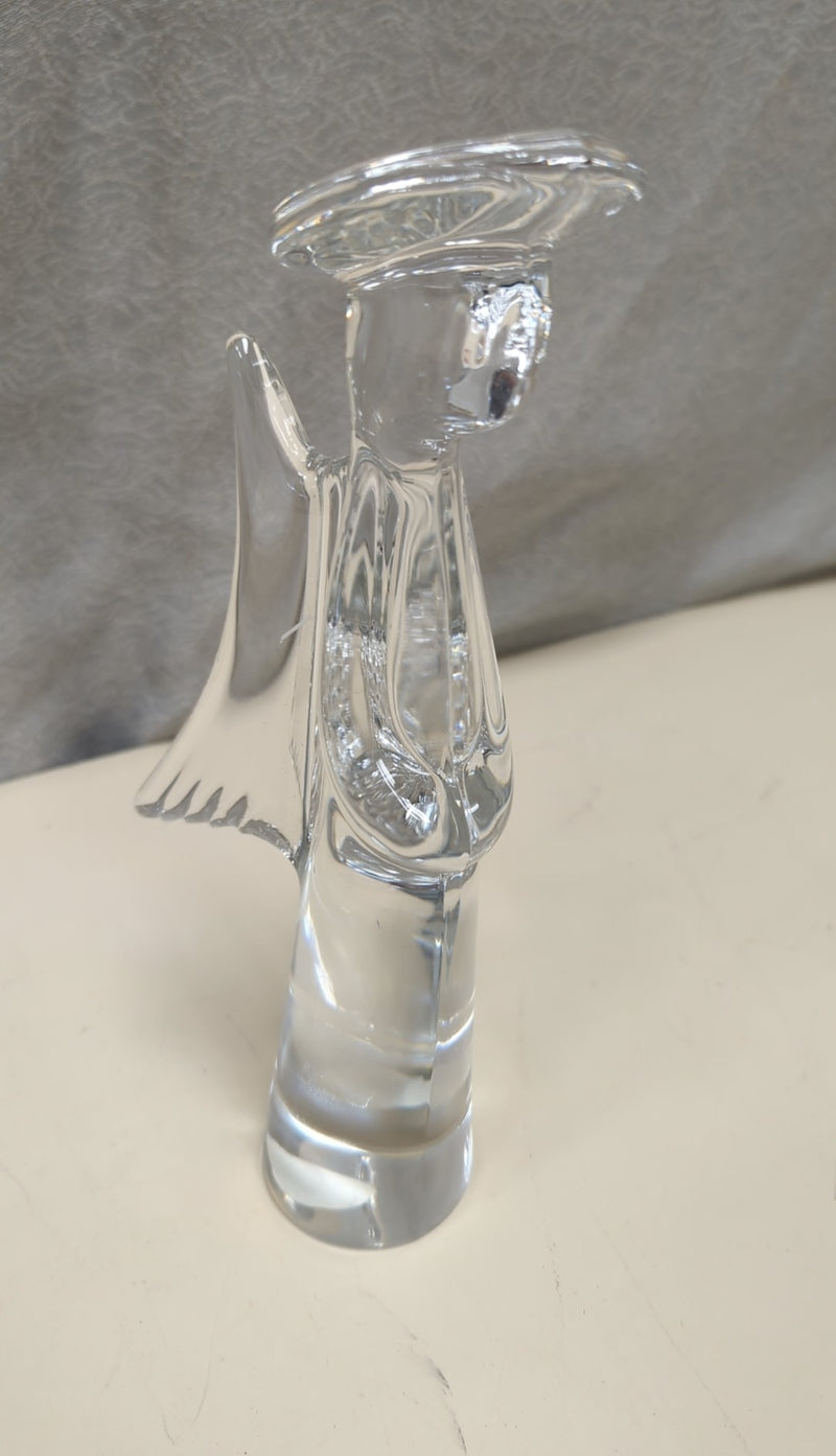 TALL CLEAR GLASS ANGEL