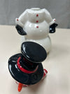 CERAMIC SNOWMAN LIDDED