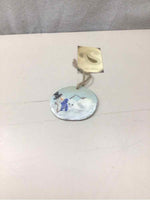SNOWMAN LOUNGING WOOD ORNAMENT