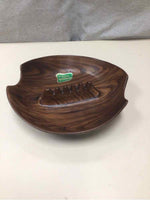 LEAF SHAPED JACARANDA WOOD PLATTER
