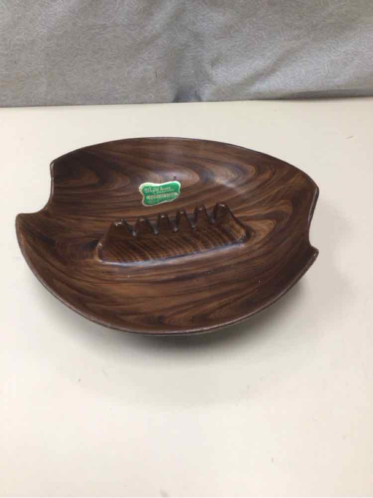 LEAF SHAPED JACARANDA WOOD PLATTER