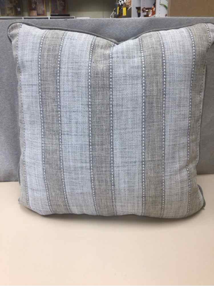 GRAY STRIPED PILLOW