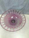 LARGE PINK SPLATTER DISPLAY BOWL