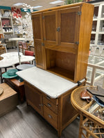 WOOD METAL HOOSIER CABINET