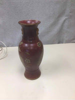 HAND PAINTED ANIMALS CERAMIC VASE