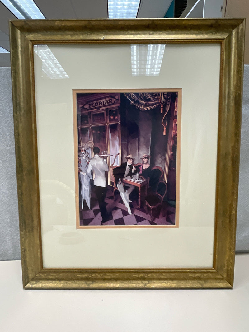 GOLD FRAME RESTAURANT PAINTING