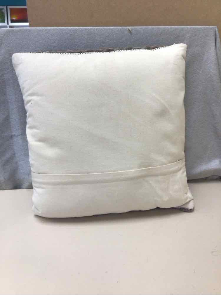 GREY WEAVE & TAN PILLOW