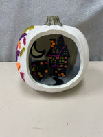WHITE PUMPKIN W/PIECES INSIDE