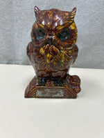 BROWN CERAMIC OWL