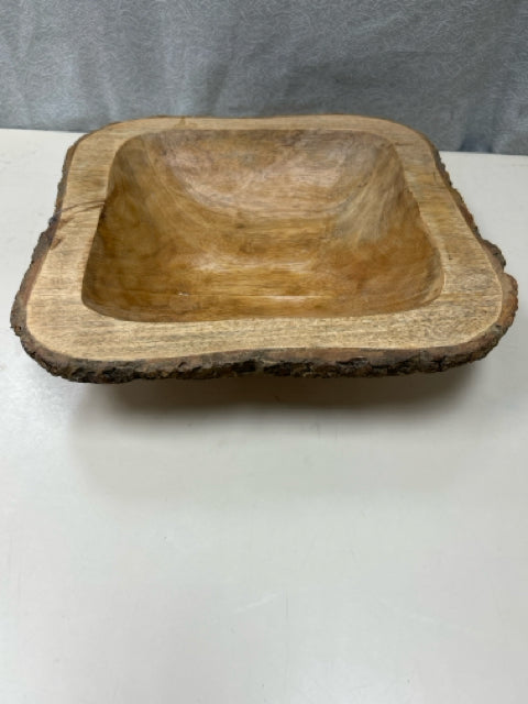 WOOD BARK BOWL
