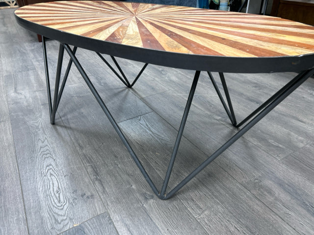 STARBURST WOOD COFFEE TABLE