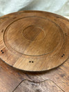 ROUND 2-TIER WOOD LAZY SUSAN