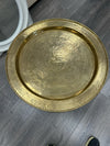 GOLD ASIAN TRAY ON STAND