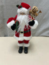 SMALL STANDING SANTA W/BEAR