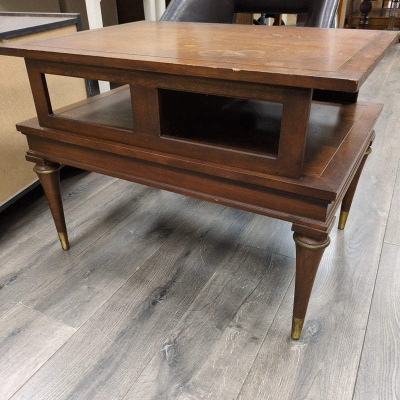 MID CENTURY MODERN WOOD END TABLE