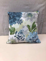 GREEN/BLUE FLORAL PILLOW
