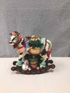 XMAS THEME RESIN COW