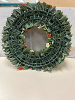 RED/WHITE FLOWER WREATH