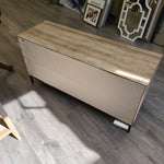 GRAY SLIDING DOOR CONSOLE
