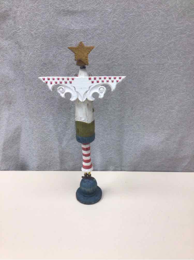 WOODEN ANGEL GOLD STAR