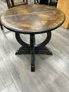 RIDGED ROUND END TABLE