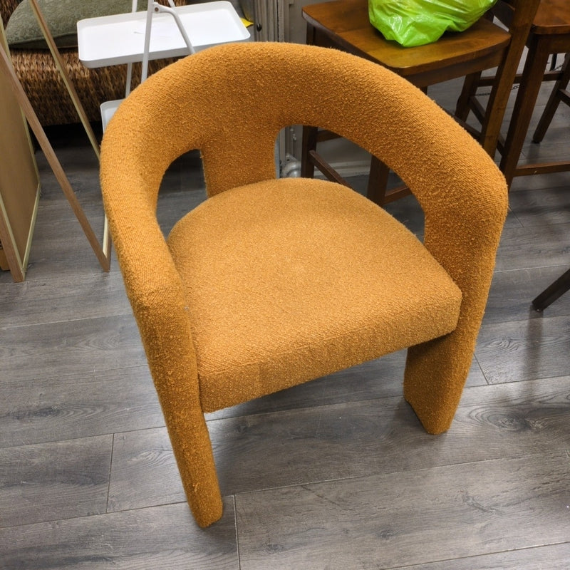 ORANGE THREE LEG CHAIR