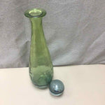GREEN GRADIENT VASE W/STOPPER