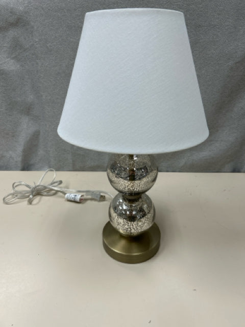 MERCURY WHITE SHADE LAMP