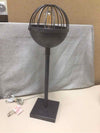 TALL METAL CAGED BULB LAMP