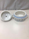 VINTAGE BLUE/BROWN CASSEROLE DISH