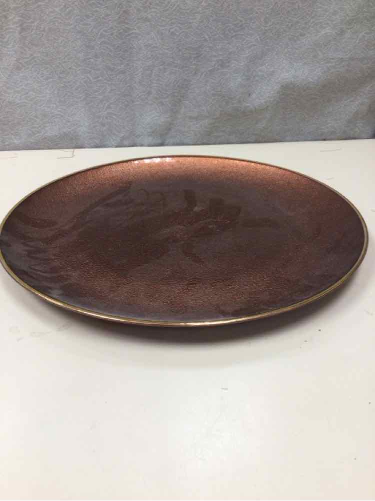 LARGE BRONZE PLATE