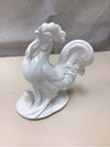 WHITE CERAMIC ROOSTER