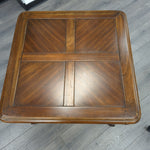 BROWN QUEEN ANNE END TABLE