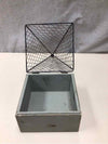METAL WIRE HINGE  TRIANGLE TOP CONTAINER