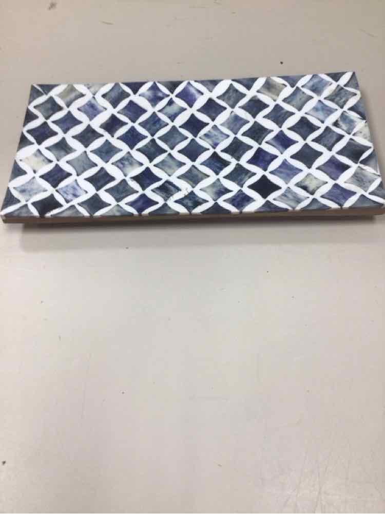 BLUE/WHITE TRAY
