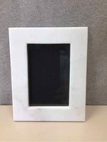 WHITE  MARBLE PICTURE FRAME