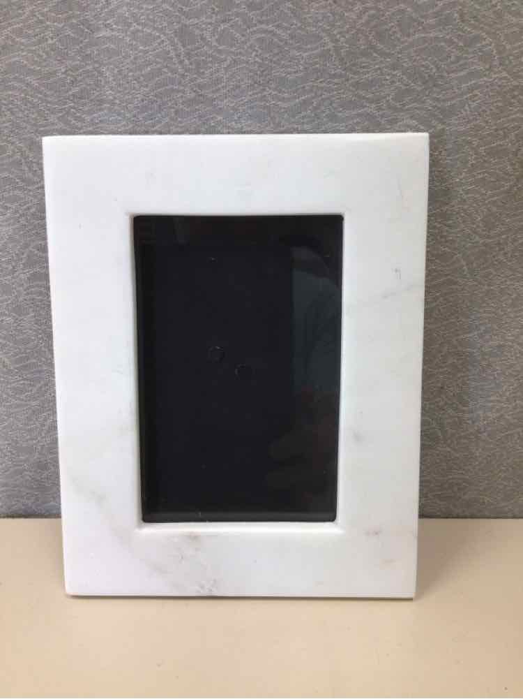 WHITE  MARBLE PICTURE FRAME