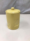 YELLOW CERAMIC KITCHEN CANISTER