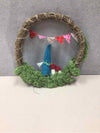GNOME WREATH W/FLAGS