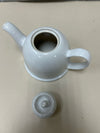 WHITE CERAMIC TEAPOT