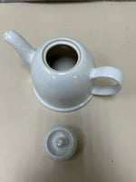 WHITE CERAMIC TEAPOT