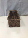 BROWN WOVEN STORAGE BASKET