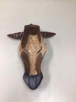 WOOD HANGING GIRAFFE HEAD